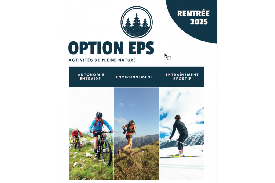 Nouveauté Rentrée 2025 : option EPS en 2de GT